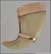 Withdrawn A Victorian Tiger claws brooch,