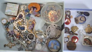 A collection of enamel badges to include military, British Legion etc.