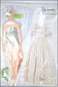 A retro 1980's cardboard dress up Royal Princess wedding outfit for Lady Diana.