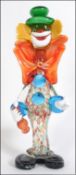A retro 1960's / 1970's tall Murano clown.