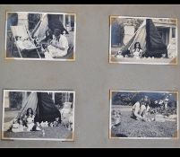PHOTOGRAPH album of (possibly Lacock) family and horses at Fieldgrove House, BITTON Gloucestershire.