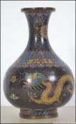 A 20th century Chinese cloisonne vase af baluster form.