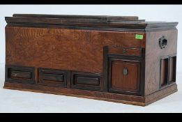 A 19th century Japanese elm and coromandel Hibachi.