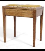 An Edwardian piano stool.