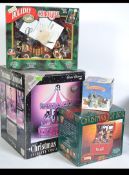 A collection of Christmas related items to include musical carousel,