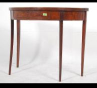 An 18th century Georgian oyster burr walnut card table.