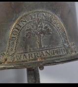 Two late 19th century Victorian brass Spit Jacks. Both with manufacturers plaques.