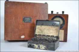 A collection of meters to include a large test meter marked Type 856-G,