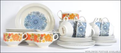 A retro Spanish made part tea service by Pontessa to include pieces in ' The Young Range ' and '