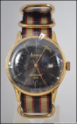 A boxed Accurist MS433B Mens Vintage Clerkenwell Strap Watch with black face with subsiduary dial
