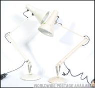 A pair of retro / vintage 20th century Anglepoise desk lamps.