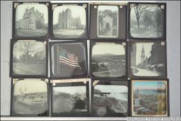 Magic Lantern Slides - USA Canada and South America. Includes some larger American format slides.