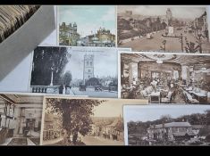 British postcards. Approx 600 topographical type, all vintage small size.
