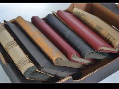 Edwardian postcard albums. Eight slip-in, three to a page type in good (re-useable) condition.