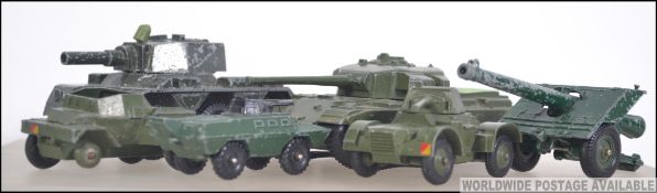 A good group of Dinky and Corgi military diecast to include 651 Centurion Tank with tracks,