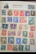A collection of stamps , some in an album entitled ' Improved Postage Stamp Album ' ,