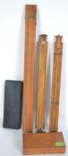 Draughtsman's tools; A collection of three vintage Draughtsman's wooden rules to include Benetfink,