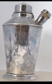 A good silver plated ORIGINAL ART DECO COCKTAIL SHAKER in good order with original cork coated