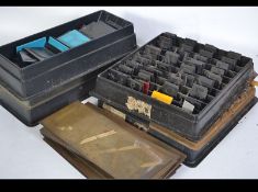 A collection of vintage 20th century printers stencils - lettering etc to include brass plates