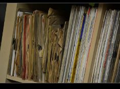 A large collection of vintage 78rpm records various genres,