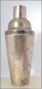 A Chinese silver ( tested ) cocktail shaker ( 3 part ) having a monogram crested top with makers