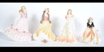 A collection of Royal Worcester figurines to include Ladies Day High Society,