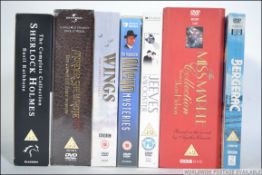 A set of classic DVD box sets mainly of the detective genre including Bergerac, Sherlock Holmes,