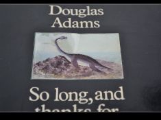 So Long, and Thanks For All The Fish; Douglas Adams. Black cloth with silver titles on spine.