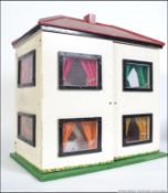 A retro 1970's dolls house complete with windows and contents ( see illustrations )