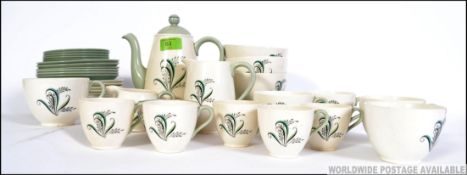 A 20th century part tea and coffee service by Copeland in the Olympus pattern consisting of pots,