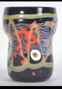 A colourful 20th century Murano Zecchin Venetian small vase having tutti frutti design with