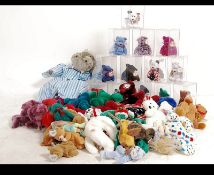 An extensive collection of Ty beanie baby soft toys to include believed early examples some in the