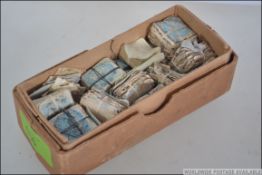 A collection of vintage postage stamps from East India postal.