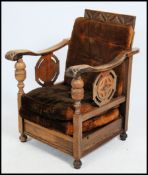 A 1930's Art Deco fireside armchair being made for an Interiors exhibition in London.