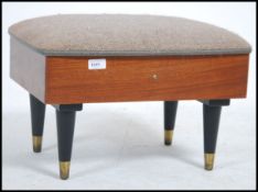 A stunning 20th century retro sewing / work box / stool;