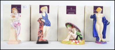 A collection of Royal Doulton ceramic figures from the Archives collection to include ' Lido Lady '