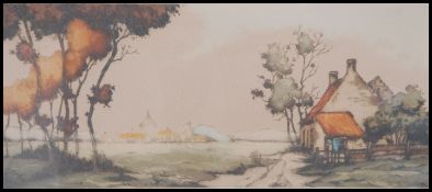 A believed 19th century print being framed and glazed. Marked 45/.