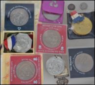 A collection of coins and medals to include Coronation medal in box 1937 together with Coronation