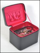 A collection of retro contemporary costume jewellery to include mainly beaded necklaces of various