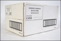 A case of six unopened bottles of Brut Champagne Blanc De Noirs retailed by Sainsbury's.