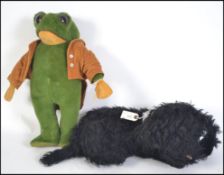 A Wind In The Willows Mr Toad Of Toad Hall stuffed (mostly straw) vintage plush toy .