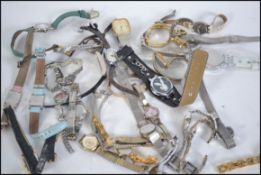 A large collection of ladies watches, 20th century examples to include Westclox, Seiko,Sekonda,