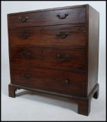A Georgian 19th century mahogany chest of drawers.