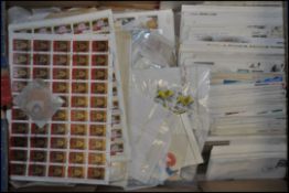 Accumulation of stamps.