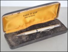A cased silver hallmarked Yard O Led silver propelling pencil. Birmingham assay, E.