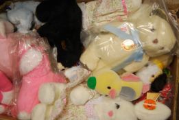 A large collection of mostly 1970s vintage teddy bears most in original packaging.