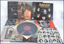 Rolling Stones - A good collection of vinyl long play LP records from THe Rolling Stones to