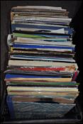 A large collection of vinyl long play LP albums dating from the 1960's through to the 1980's to