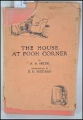 AA Milne; the House At Pooh Corner. Published by Methuen, London (1928). First Edition.