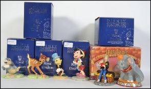 A collection of five boxed Royal Doulton Disney Showcase Film Classics collection to include '